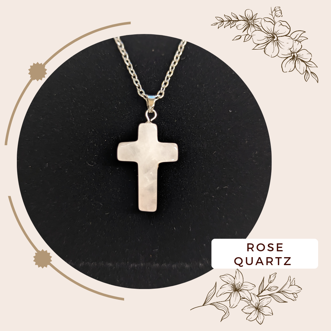 Gemstone Cross Necklace