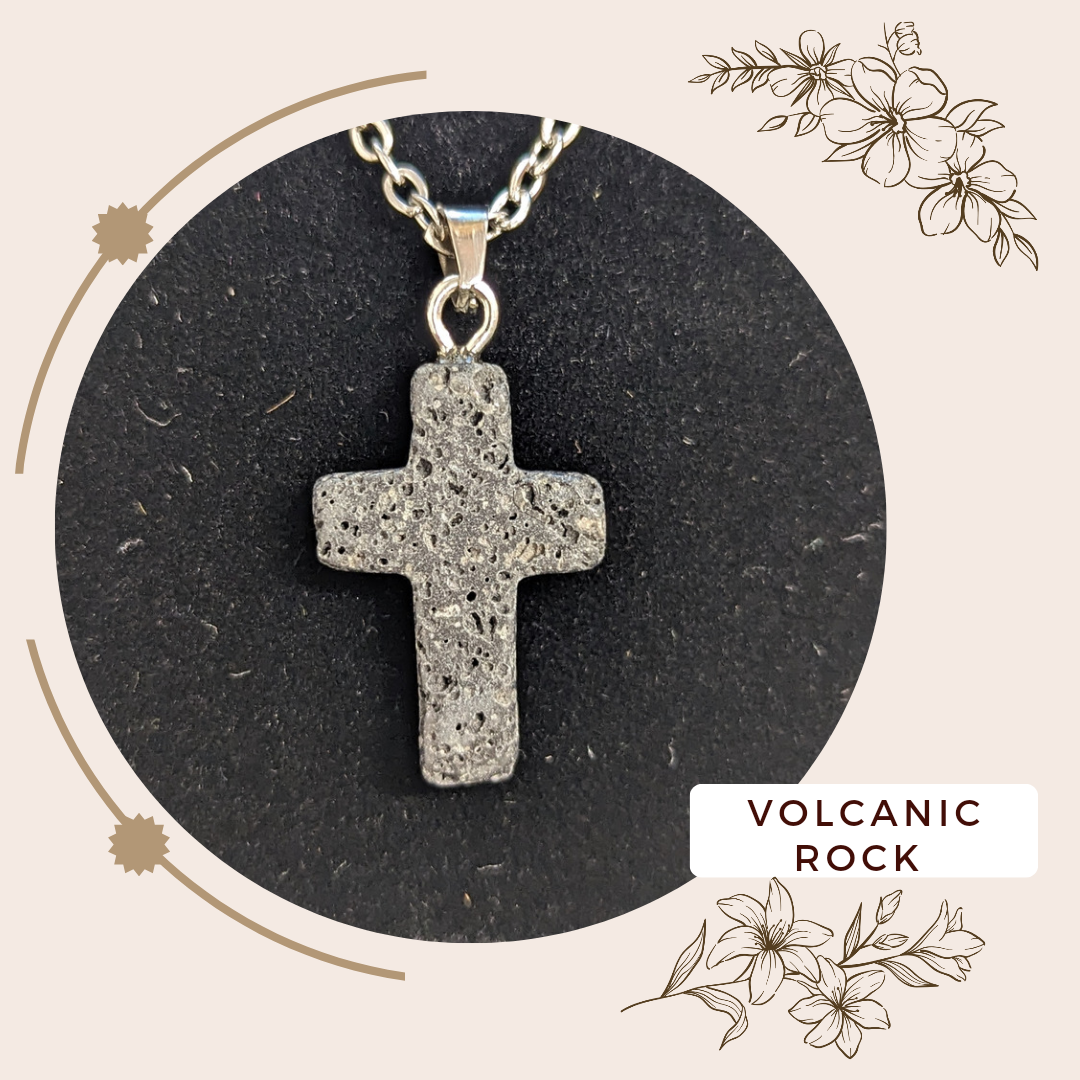 Gemstone Cross Necklace