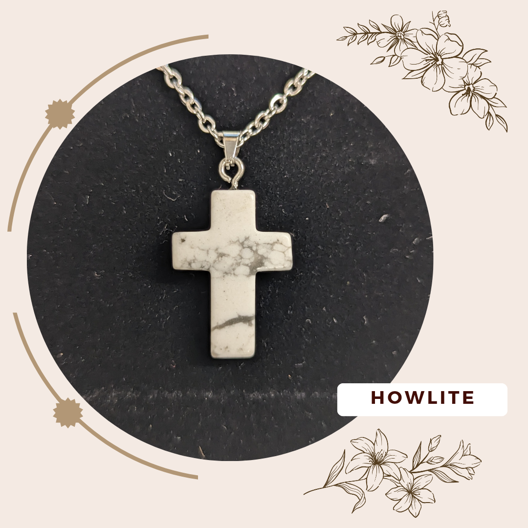 Gemstone Cross Necklace