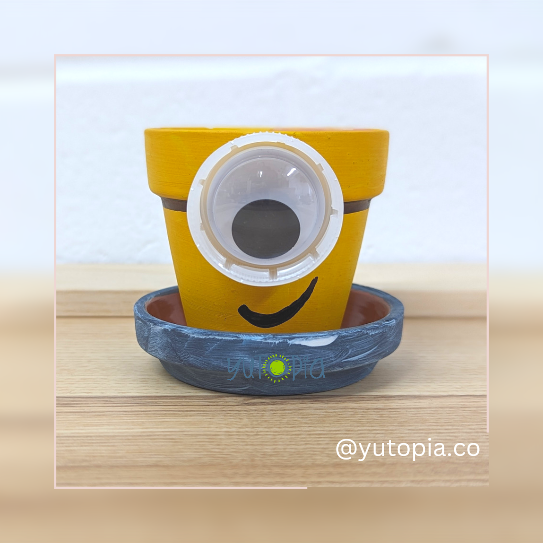 Hand Painted Clay Pot (2.5 inch)