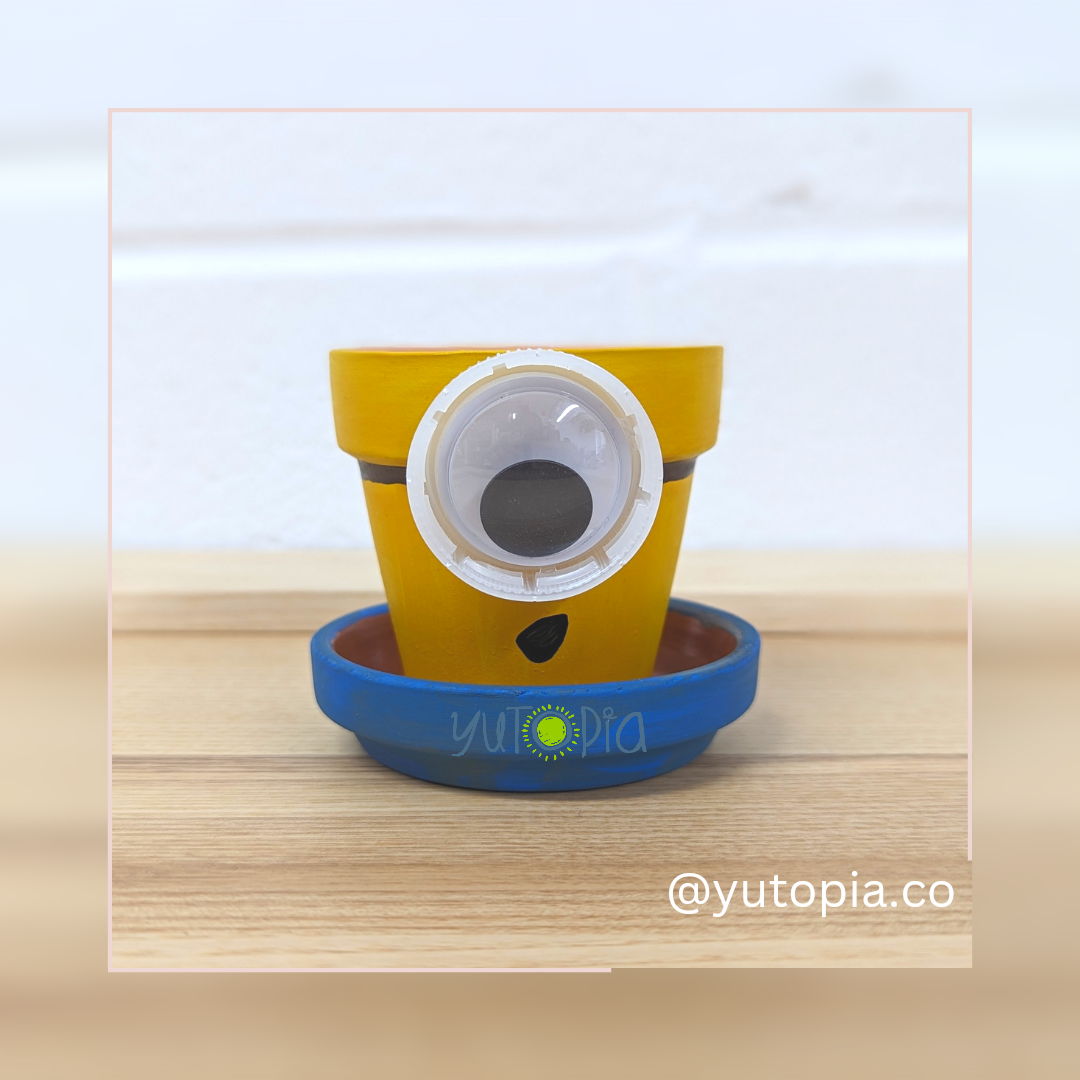 Hand Painted Clay Pot (2.5 inch)