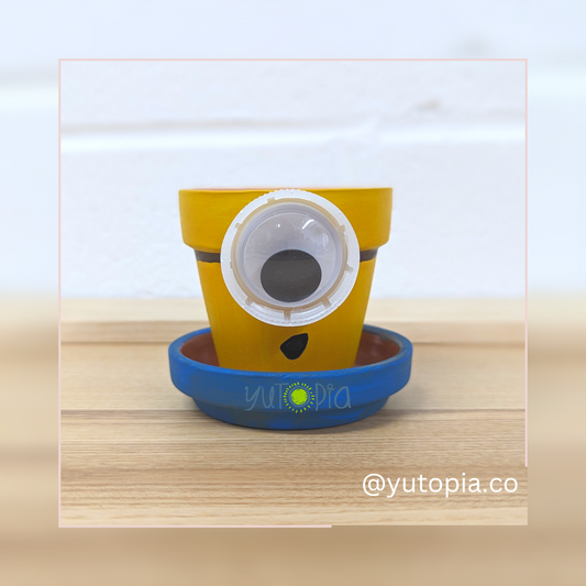Hand Painted Clay Pot (2.5 inch)